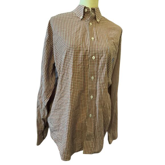 Cinch Men's Plaid Print Button Down Western Shirt, Size Medium - Picture 1 of 7